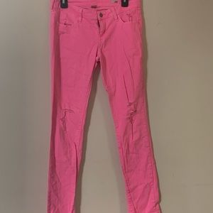 Pink jeans